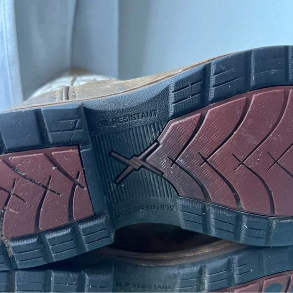 Twisted X Brown and White Steel Toe Boots - Picture 5 of 12